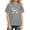 #A03-Gray, variant on XADYUY Girls Summer Tshirts 4-16 Crewneck Bownot Tshirt Loose Short Sleeve Toddler T-Shirt Summer Dressy Cotton Tee Tops Girls,White,7-8Years