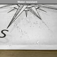 thumbnail image 6 of Ambesonne Compass Place Mats Set of 4, Sea Marine Life Theme, Standard Size, Black White, 6 of 6
