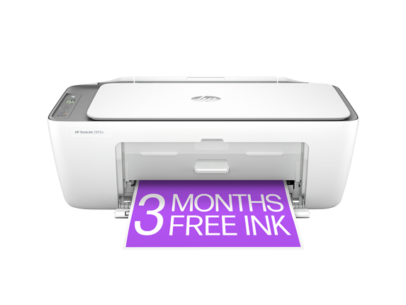 HP DeskJet 2855e All-in-One Inkjet Printer, Color Mobile Print, Copy, Scan Up to