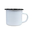 thumbnail image 1 of INTBUYING 48 pcs 12 oz Sublimation Fine Enamel Mug Enamel Tea Coffee Drinking Mugs Cups for Home Party Travel Picnic Black Rim, 1 of 6