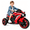 Red, variant on HNH 12V Beetle Electric Car for Kids, Ride On Car for Girls 3-5, Headlights, Bluetooth, USB, Music, Speeds 1.5-2.5MPH