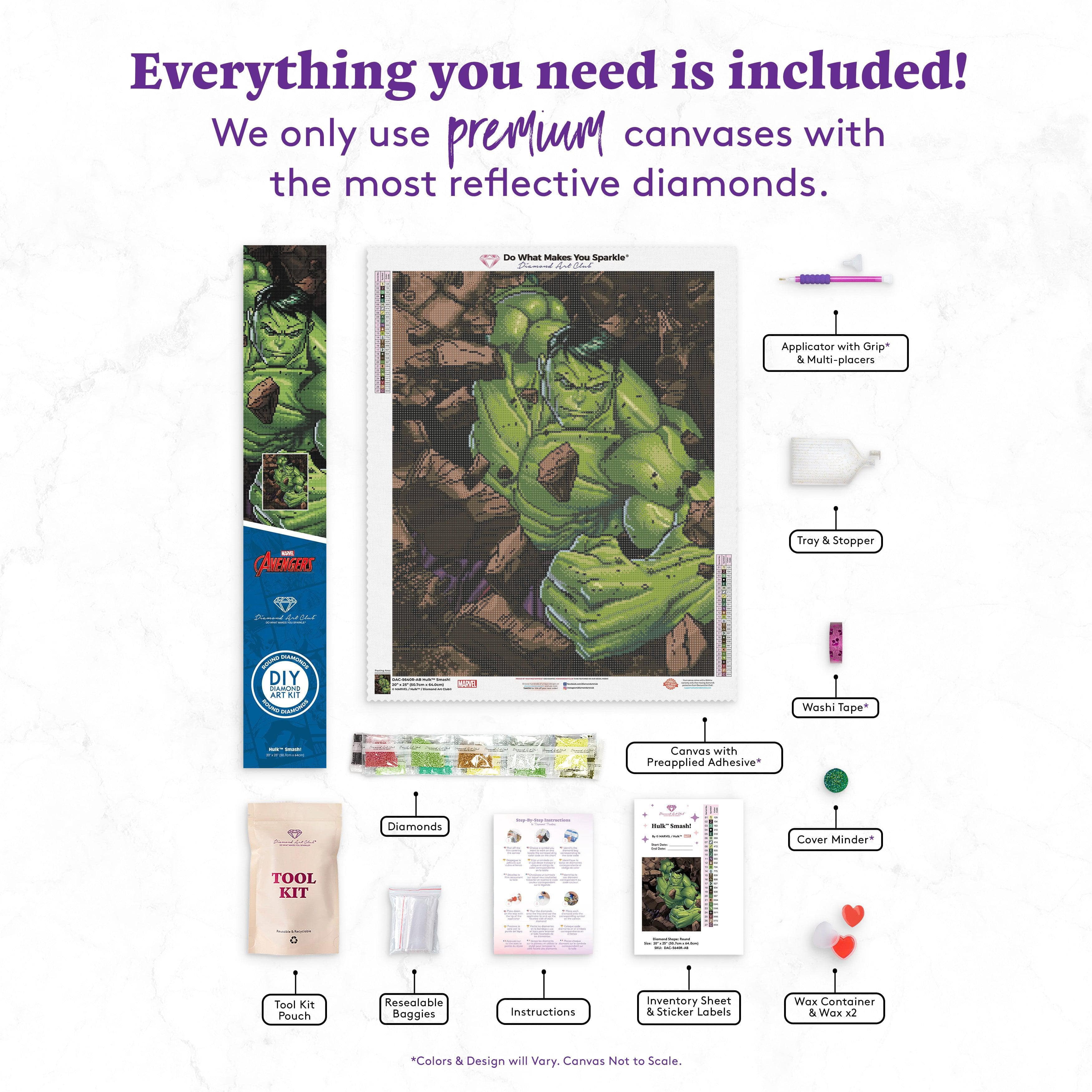 DIAMOND ART CLUB Hulk™ Smash! Diamond Painting Kit