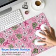 thumbnail image 4 of Long Mouse Pads for Desk,Pink Breast Cancer and Pioneer Flower Desk Mats on Top Of Desks, Desk Mouse Pad Extra Large with 3mm Non-Slip Base and Stitched Edge for Gaming,Office,Work,Home 31.5x15.7in, 4 of 5