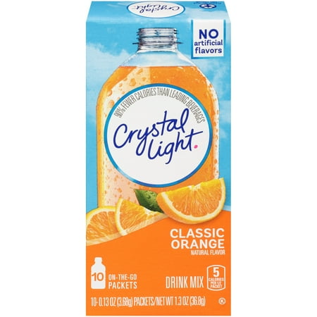 Crystal Light On-the-Go Classic Orange Drink Mix 10 ct Box