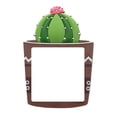 thumbnail image 2 of Adhesivo decorativo para interruptor de luz con diseño de dibujos animados para habitación infantil. Cactus bola, 2 of 9