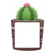 thumbnail image 2 of Adhesivo decorativo de enchufe con forma de planta de dibujos animados para interruptor de luz de pared luminoso 3D Cactus bola, 2 of 9