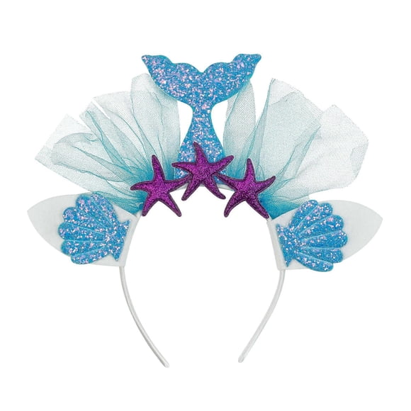 Blue or Pink Mermaid Headband Underwater World Mermaid Fin Headband
