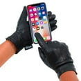 thumbnail image 2 of Alpine Swiss Mens Touch Screen Gloves Leather Thermal Lined Phone Texting Gloves, 2 of 7