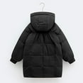 thumbnail image 4 of Winter Girls' Mid-Length Down Jacket/Mid-Plus Size Children's Down Jacket/Solid Color Hooded Jacket, 4 of 7