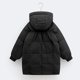 thumbnail image 4 of Parkas de manga larga, chaqueta de invierno para niñas, medianas a largas, chaqueta de plumón para niños, medianas a grandes, chaqueta con capucha de color liso, tops de algodón para niños, 4 of 7