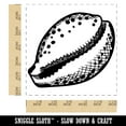 thumbnail image 2 of Cyprae Tigris Cowrie Hashmark Shaded Shell Beach Seashell Self-Inking Rubber Stamp Ink Stamper - Black Ink - Large 1-1/2 Inch, 2 of 7