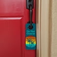 thumbnail image 4 of Sunset with Palm Trees Graphic Plastic Door Knob Hanger Sign, 4 of 6