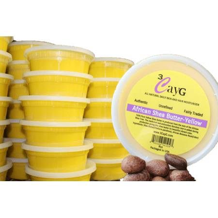 3CayG 8oz Raw African Yellow Shea Butter