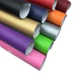thumbnail image 2 of 50*150 envoltura de vinilo de fibra de carbono 3D, película para carrocería de automóvil, pegatinas de diseño interior y exterior de automóvil en negro, morado, gris y plateado para el hogar, 2 of 5