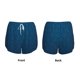 thumbnail image 3 of Balery Dark Blue Pantalones cortos deportivos para mujer con forro y dos bolsillos, elásticos, para entrenamiento, gimnasio, yoga-Medium, 3 of 7