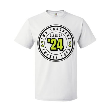 Inktastic Class of 2024 in Black Circle with Stars T-Shirt