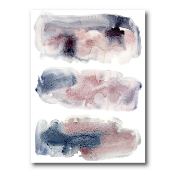 Designart ' Blue and Pink Clouds With Beige Spots I ' Modern Canvas Wall Art Print