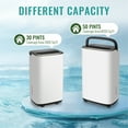 thumbnail image 4 of 30 Pints Portable Home Dehumidifier for 2500 Sq.ft  for Basement with Drain Hose, 8inch Wide, White, New, 4 of 8