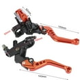 thumbnail image 4 of Motorcycle Brake  Master Cylinder Levers, Universal Fit 7/8inch Handlerbar, Adjustable CNC Aluminum Reservoir Kit, 4 of 8