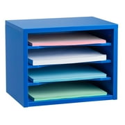 stackable desk organizer with removable shelves ,curved edge