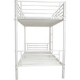 thumbnail image 2 of YIJ2 Bunk Bed Twin Over Twin, Metal Bunk Bed Frame with Built-in Ladder and Safety Guardrail, Space-Saving Bunk Beds for Adults, No Box Spring,White, 2 of 7