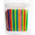 thumbnail image 4 of Multi Colors Plastic Drinking Straws, Disposable Wide-mouthed Large Straws, Individually Wrapped Large Wide Straw, 4 of 6