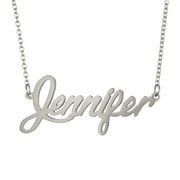Jennifer Name Necklace Monogram Initial Necklace Stainless Steel Jewelry Valentine Gift