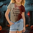 thumbnail image 5 of Weebloom Halloween Tee Shirts for Kids Boys Girls Graphic Short Sleeve Tops Casual Party Tees for Everyday Wear Comfortable Shirt Age 3-13 Years Outwear,3-4 Years, 5 of 9