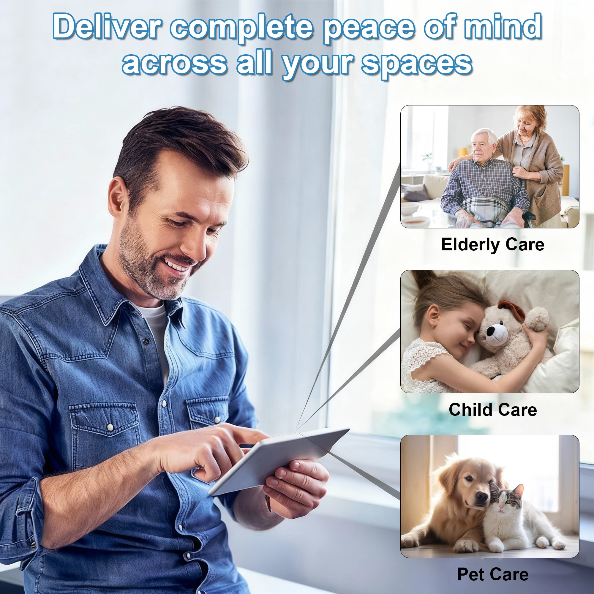 Ourlife 2K WiFi Security Cameras Indoor, Wireless Hidden Spy Camera with Motion Detection and Night Vision, Mini Nanny Cam for Home, 2 Pack, White