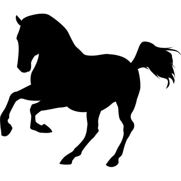 jumping horse stencil 02 6 inch 14 mil heavy duty walmart com