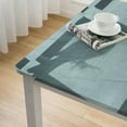 thumbnail image 5 of HAOXIT Square Spring Table Cloth Solid Elegance Water Resistant Woven Decorative Table Cover,Spillproof Soil Resistant Holiday ,Turquoise 36*36, 5 of 8