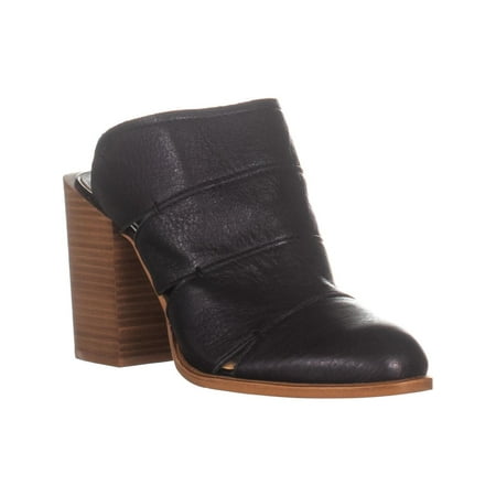 - Womens Dolce Vita Makeo Mule Pumps, Black Leather, 8 US