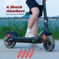 thumbnail image 4 of isinwheel GT2 Electric Scooter Adults 11" Off Road Tires, 800W Motor E-Scooter Up to 28 Miles Long Range, 28 MPH Top Speed, Foldable Commuting Scooter with Dual Brakes & Suspension, 4 of 10