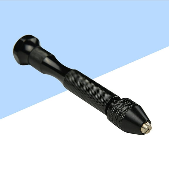 TEHAUX Adjustable Pin Vise Hand Drill Black for Precise Drilling in Wood Resin Beads and Crafts
