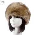 thumbnail image 2 of OPOLSKI Women Hat Solid Color Faux Fur Headwear Brimless Empty Top Hat for Skiing, 2 of 8