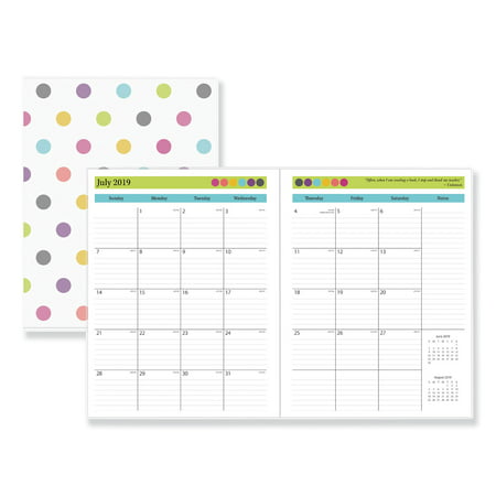 Teacher Dots Academic Year Monthly Planner, 11 x 8 1/2, Assorted,