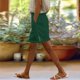 thumbnail image 2 of Pantalones de Algodón para las Mujeres Lino de Color Sólido de Verano de Ajuste Suelto, Bolsillos de Hendidura Lateral de Pierna Recta, 2 of 6