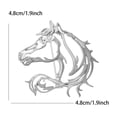 thumbnail image 7 of SmartBy Hollow-Out Horse Brooch Horse Head Brooch Pin Alloy Animal Brooch Clothes Accessory Zodiac Year Gift for Men Women Family Friends, 7 of 7