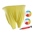 thumbnail image 2 of Pantalones de abuela, accesorios para juegos al libre para niños y adultos, juego de lanzamiento con 2 pelotas de PVC para fiestas, cumpleaños, amarillo, 2 of 9