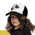 thumbnail image 3 of PAYOHTO Kids Cats & Labradors & Love Heart Baseball Hat Back Adjustable Mesh Breathable Hats Black Trucker Cap Outdoor Fishing Sun Caps for Boys or Girls ages 4-10, 3 of 9