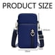 thumbnail image 5 of Bolso bandolera pequeño para móvil para mujer, bolso bandolera para móvil, bolso para móvil para llevar a todas partes, bolso para móvil con bandolera, para mujer azul oscuro, 5 of 5