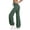 Army Green, variant on Women's High Waisted Yoga Pants with Wide Legs Equipped with Drawstring and Comfortable Flowing Bandages Suitable for Versatile Work Travel and Hiking(Navy,S)