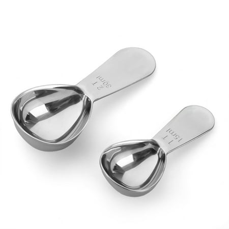 Fitibest Coffee Scoop (Set of 2) - 2 Tablespoon (Tbsp) - The Best Stainless Steel Measuring Spoons for Coffee, Tea, and (Best Coffee Cupping Spoon)