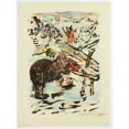 thumbnail image 3 of Lovis Corinth 19x24 Black Modern Framed Museum Art Print Titled - Reinecke Catches the Bear Brown in a Split Tree (1920), 3 of 5