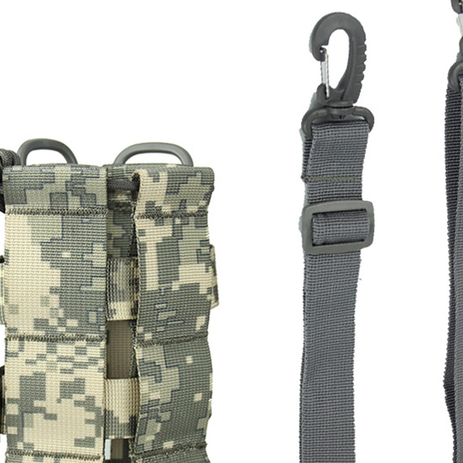 Water Bottles Pouch Bag Water Bottle Holder Pouch Portable Travel Bottle Carrier Bag for Camping Hiking Fishing , ACU 2.5L Mix