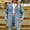 Blue, variant on Turilly Women Coats Winter Jacket Women's Fashion Color Lapel Look Slimmer Sleeve Denim Jacket