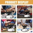thumbnail image 5 of Aluminum Glass Fiber Fire Resistant Mat Prevention BBQ High Temperature Resistance Round Barbecue, 5 of 6