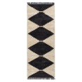 thumbnail image 1 of Madison Park Amanda 31x84" Modern Polyester Fabric Area Rug in Black/Ivory, 1 of 9