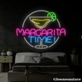 thumbnail image 3 of Glowneon Margarita Time Neon Sign, Margarita Led Sign, Bar Club Lounge Party Decor, Bar Neon Sign, 3 of 5