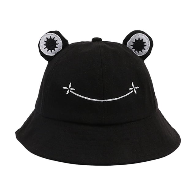 Sombrero De Pescador De Rana De Dibujos Animados, Sombrero De Cubo De Verano Para El Sol, Gorra De Pescador De Ala Ancha Para Adultos, Niños, Mujeres Y Hombres Yuarrent AP006172-05